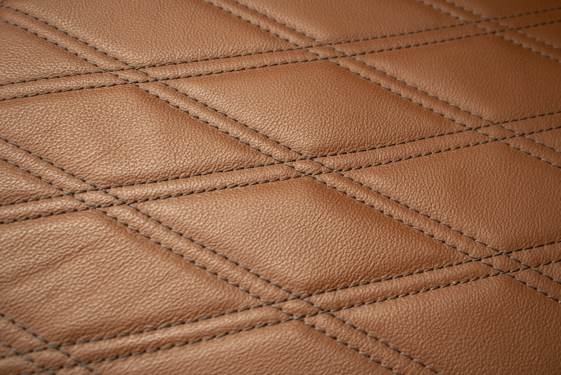 Leather goods being cleaned and cared for