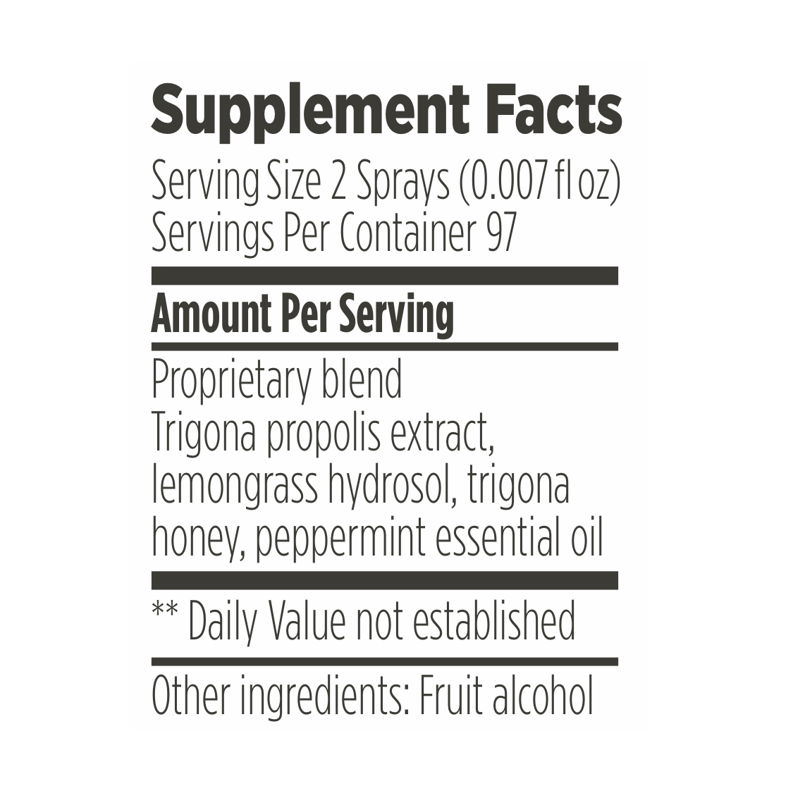 Trigona Propolis Spray bottle
