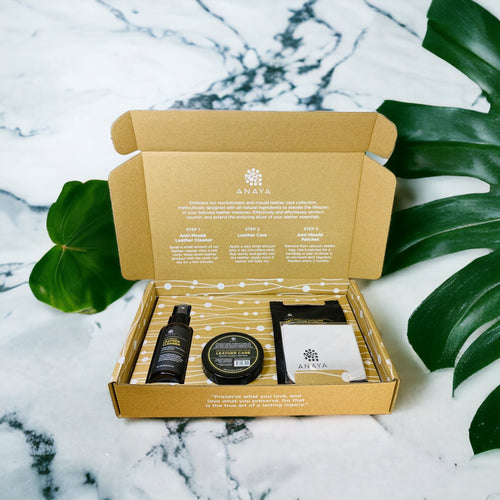 Anti-Mould Leather Care Kit contents