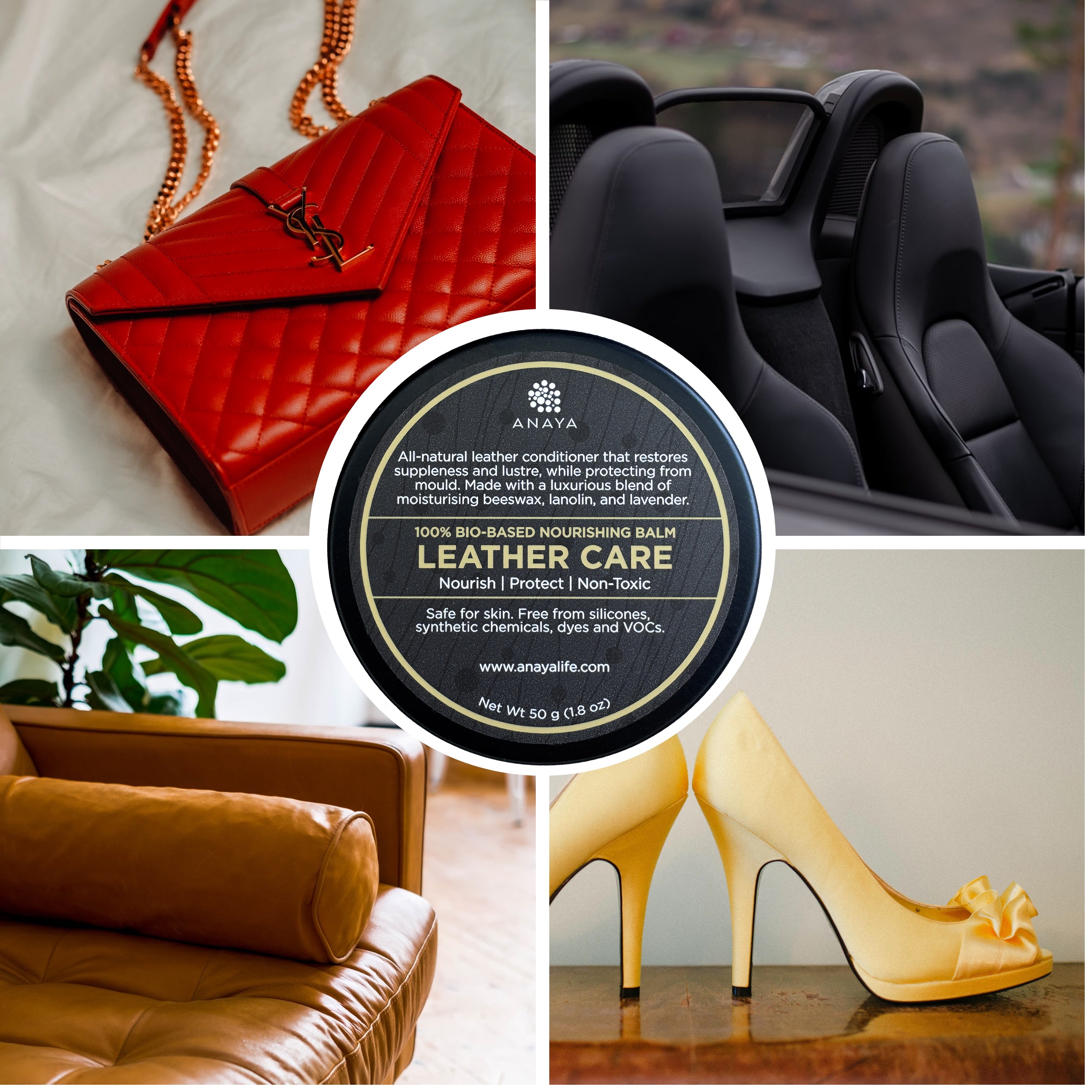 Anaya leather care range
