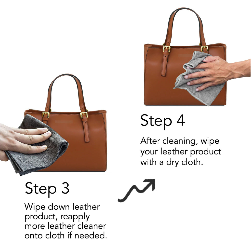 No-Mould Leather Cleaner in use