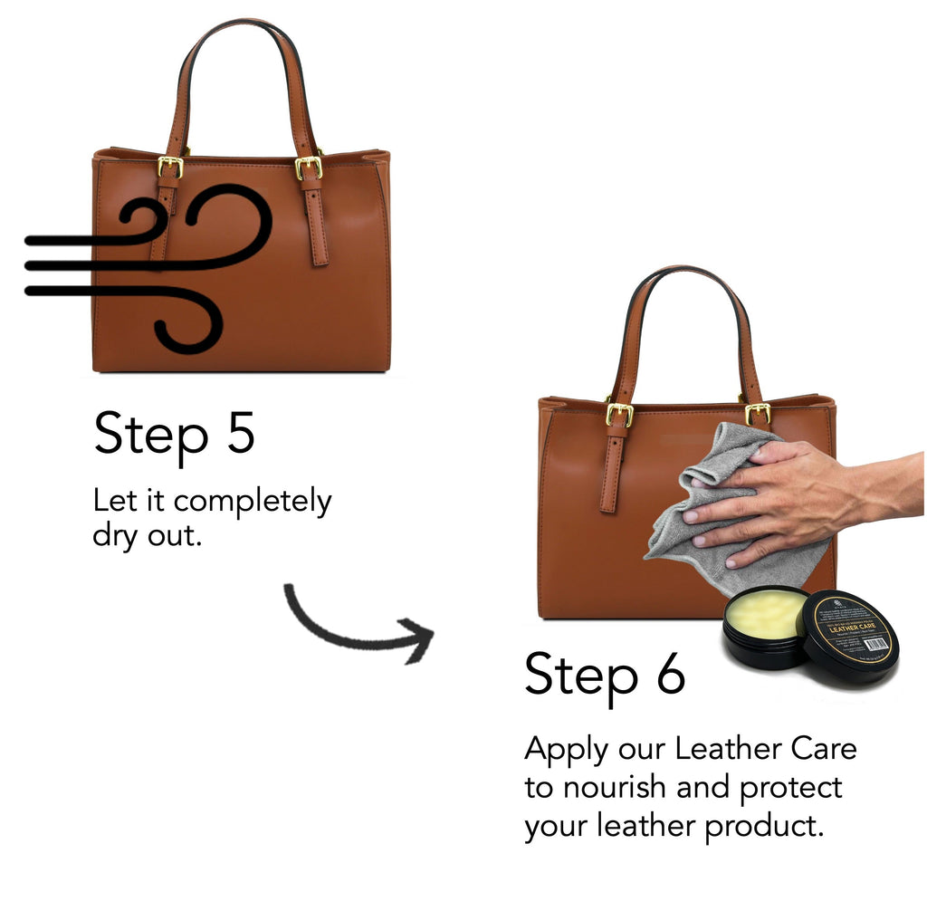 No-Mould Leather Cleaner application