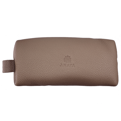 Calf Leather Pouch Set Dark Grey