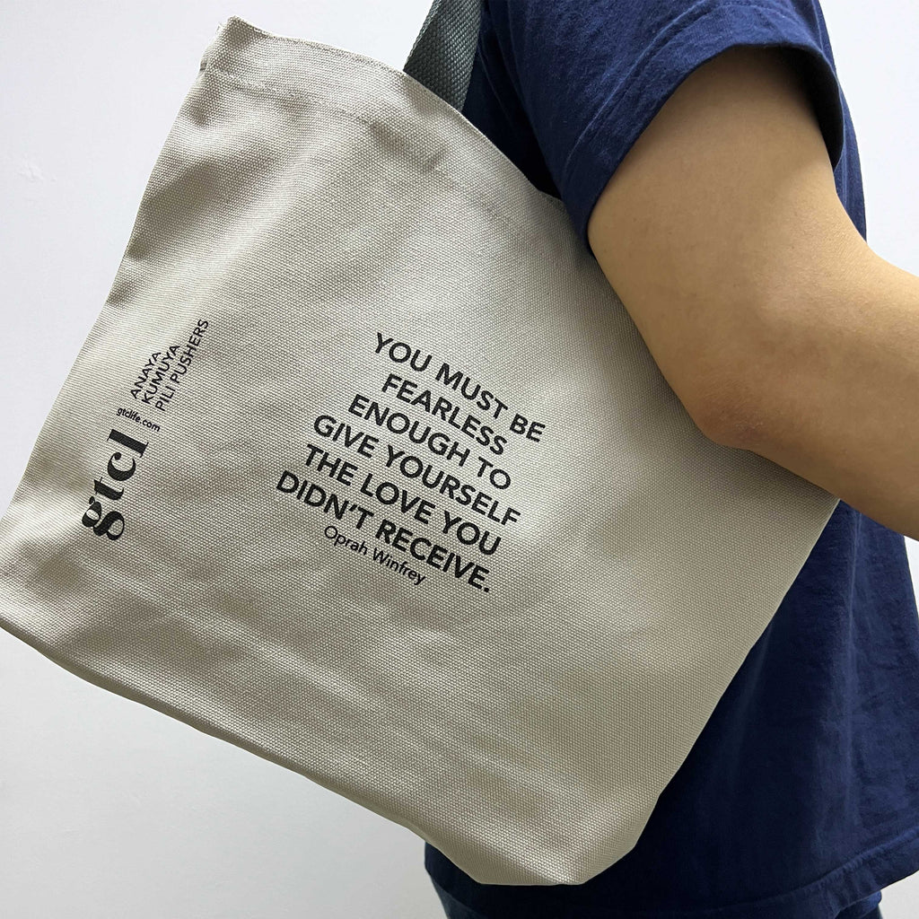 Je Suis Tote Bag in use