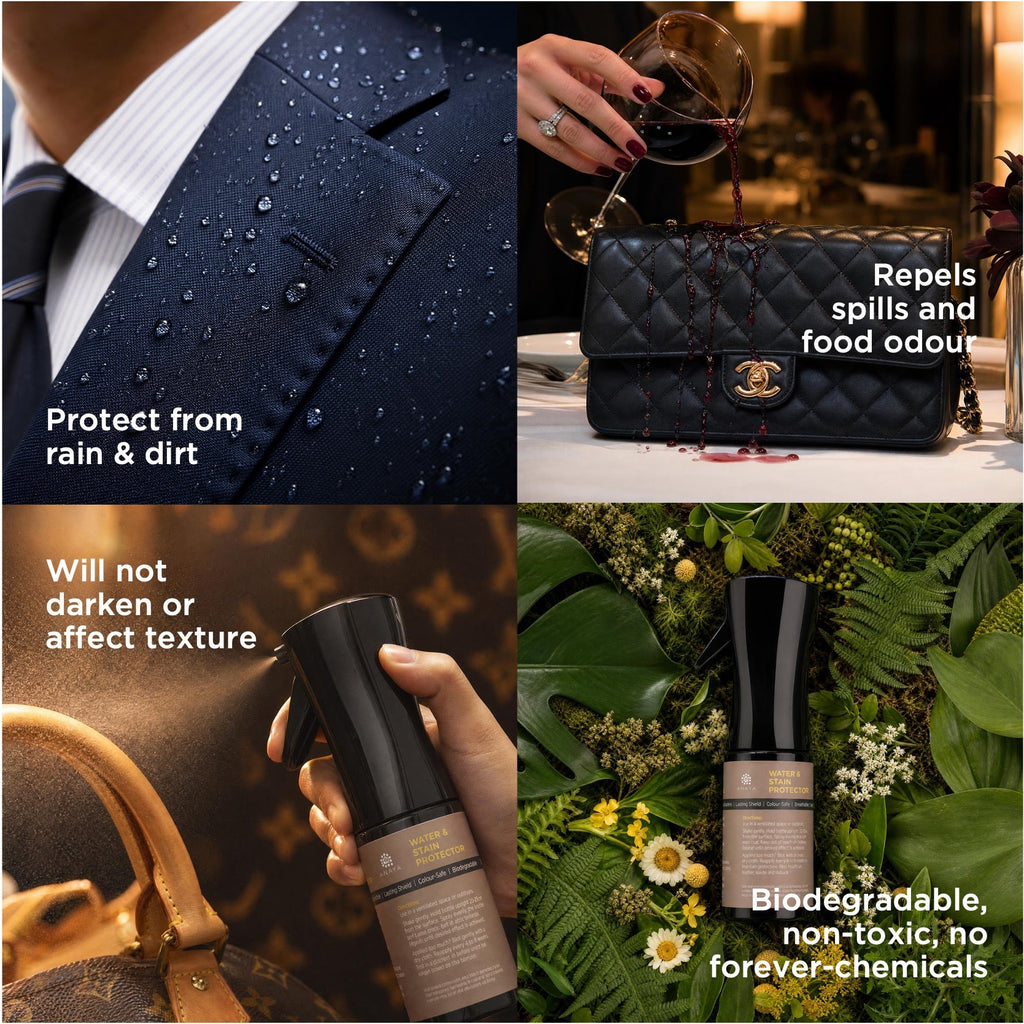 Water and Stain Protector in use