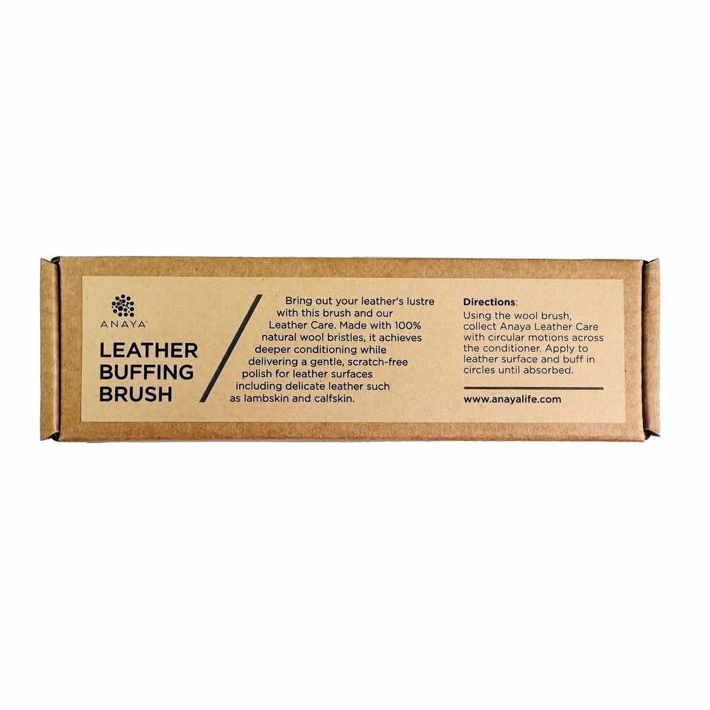Leather Buffing Brush in use