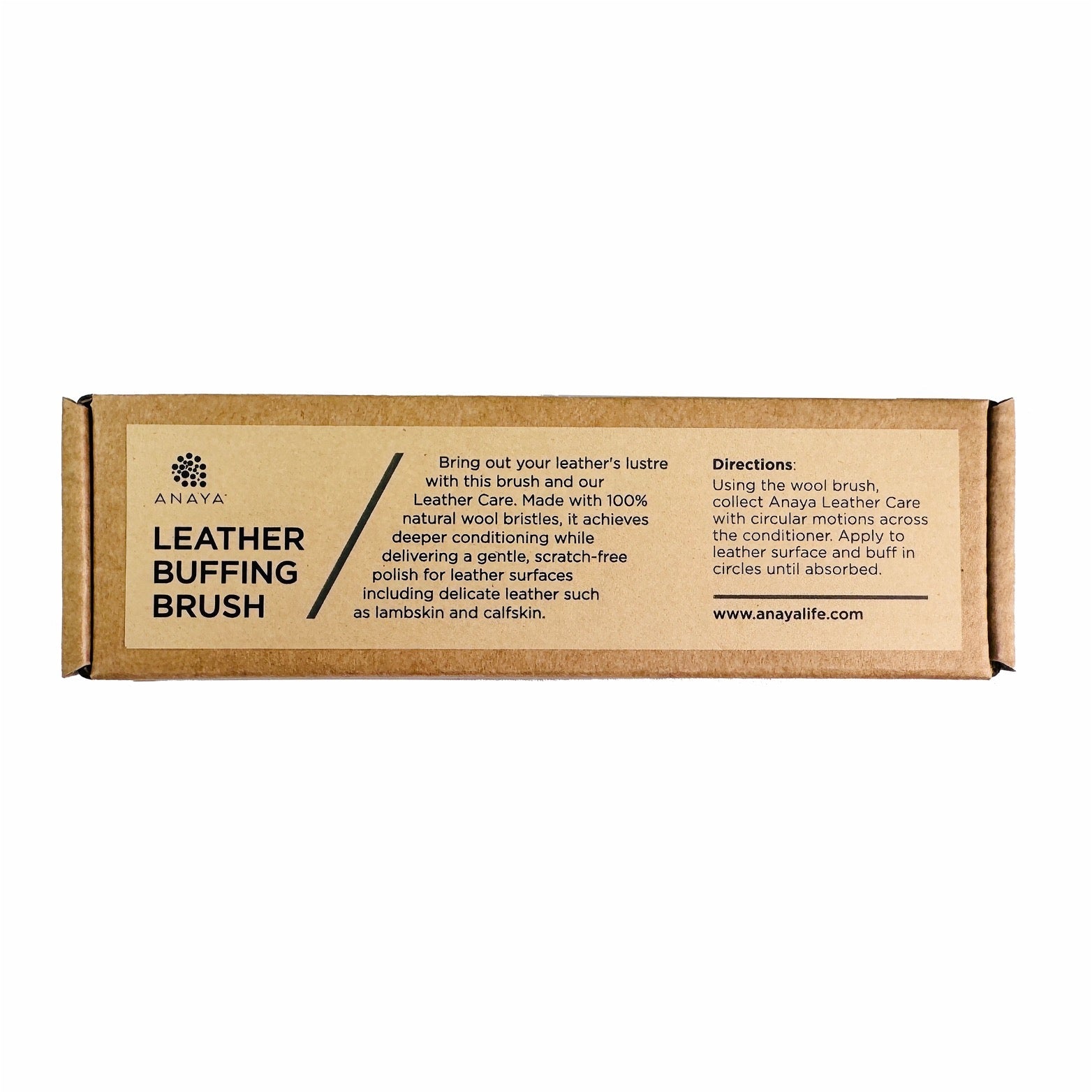 Leather Buffing Brush in use